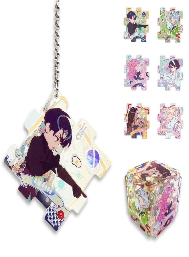 YJacuing Anime Alien Stage Duet Series Mystery Blind Bag Acrylic Keychain, Officially Licensed Puzzle Piece Couple Gift (Single Bag, Contains One Random Character) - Image 1